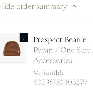 Tracksmith Pecan Prospect Beanie